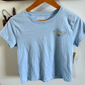 Roxy Sky Blue Short Sleeve Tee brand new with tags girls size 16 or women’s XS